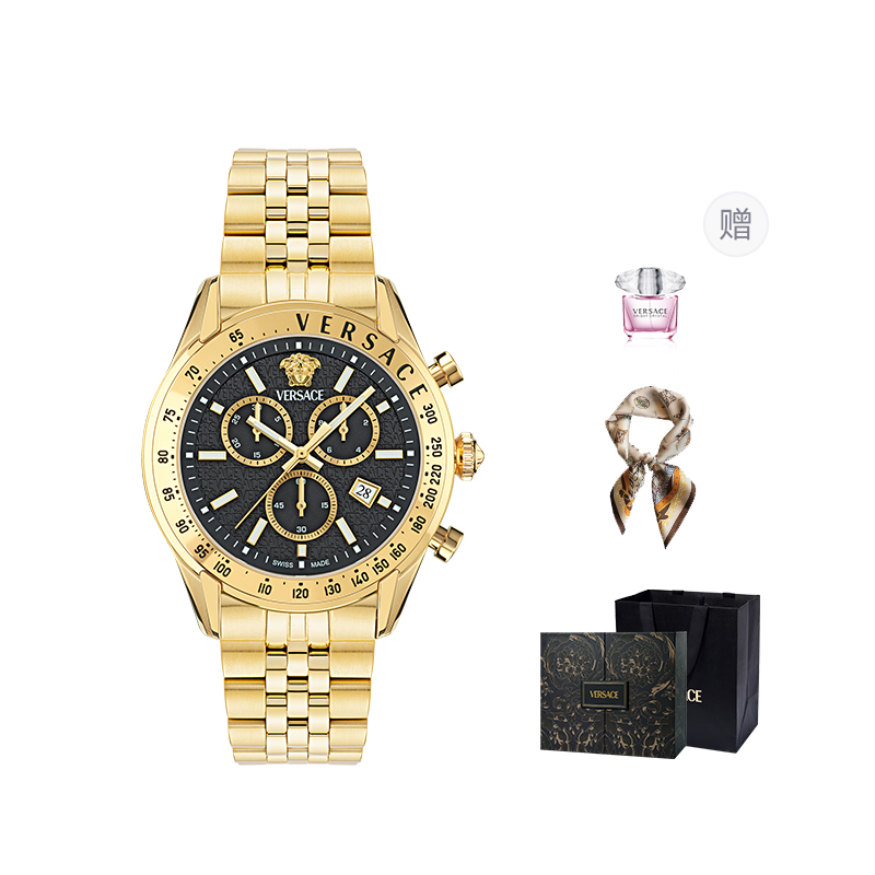 Chrono Master 44mm Versace, черный золото
Chrono Master 44mm Versace, черный золото