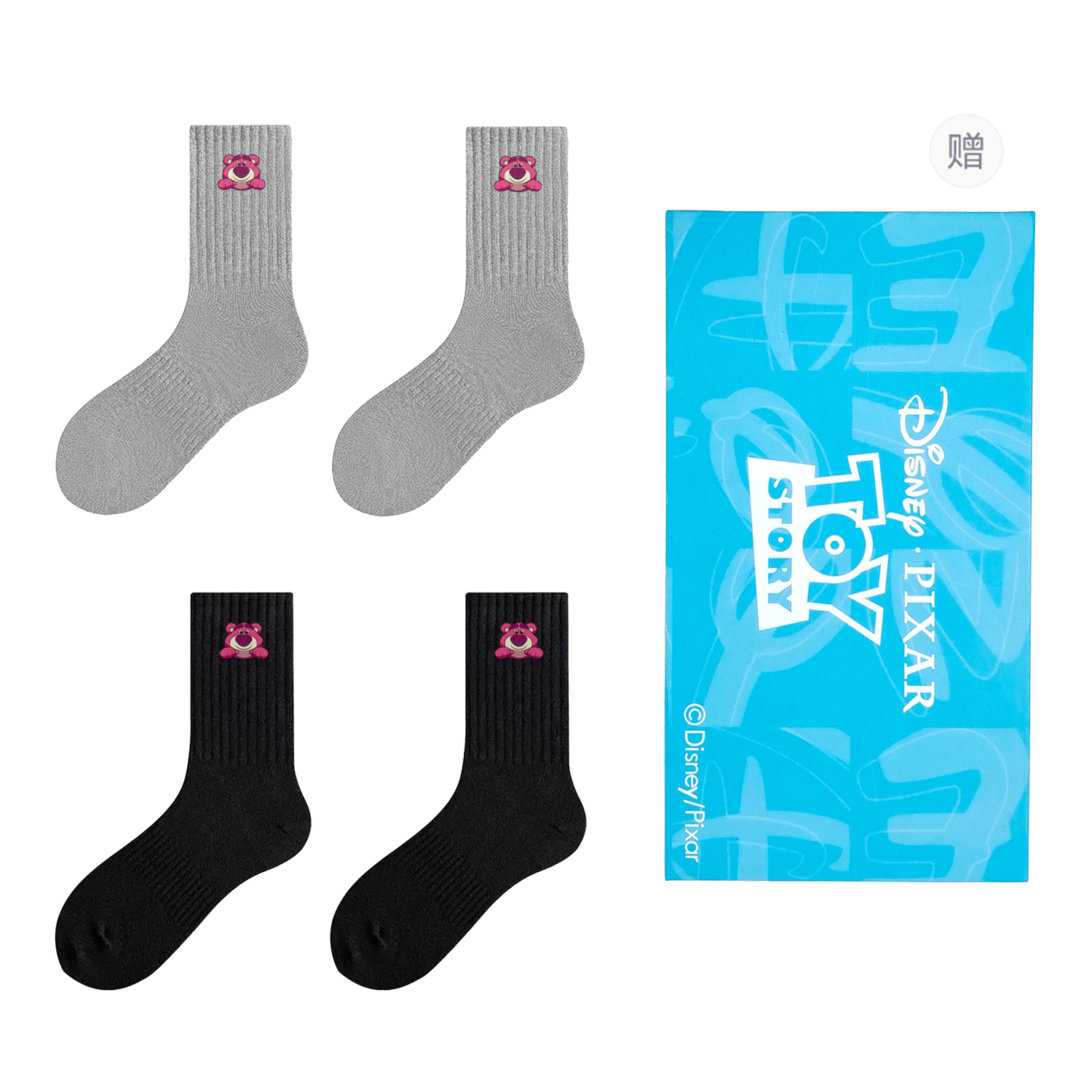 Коллекция Strawberry Bear унисекс носки Crew 4 пары в подарочной сумке Disney, черный/серый
Коллекция Strawberry Bear унисекс носки Crew 4 пары в подарочной сумке Disney, черный/серый