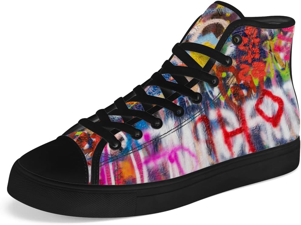 Мужские и женские высокие кеды Graffiti из парусины, высокие кроссовки на шнуровке, повседневная обувь Chebing, белый
Мужские и женские высокие кеды Graffiti из парусины, высокие кроссовки на шнуровке, повседневная обувь Chebing, белый