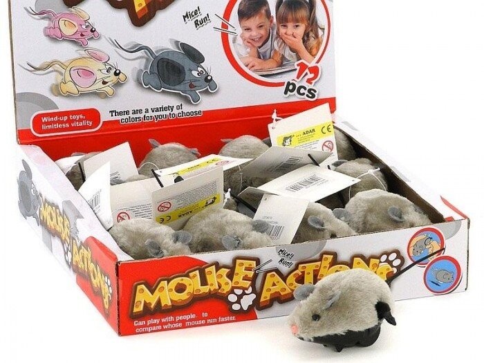 Серая заводная мышь (12 шт) Inna marka
Серая заводная мышь (12 шт) Inna marka