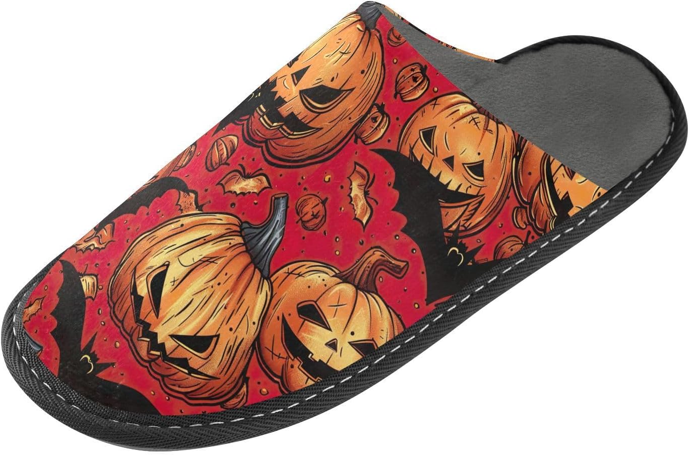 Домашние тапочки FRMG Halloween с рисунком тыквы, мягкие, с подошвой из ПВХ, удобные для дома и улицы A0900053, A0900053a
Домашние тапочки FRMG Halloween с рисунком тыквы, мягкие, с подошвой из ПВХ, удобные для дома и улицы A0900053, A0900053a