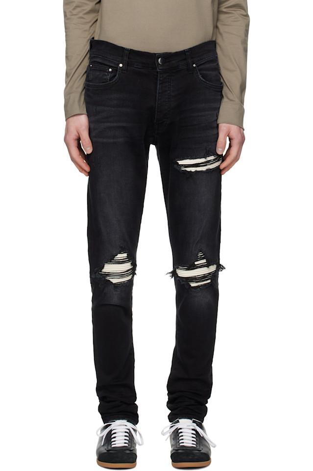 Джинсы Mx1 из ультразамши Amiri, черный
Джинсы Mx1 из ультразамши Amiri, черный