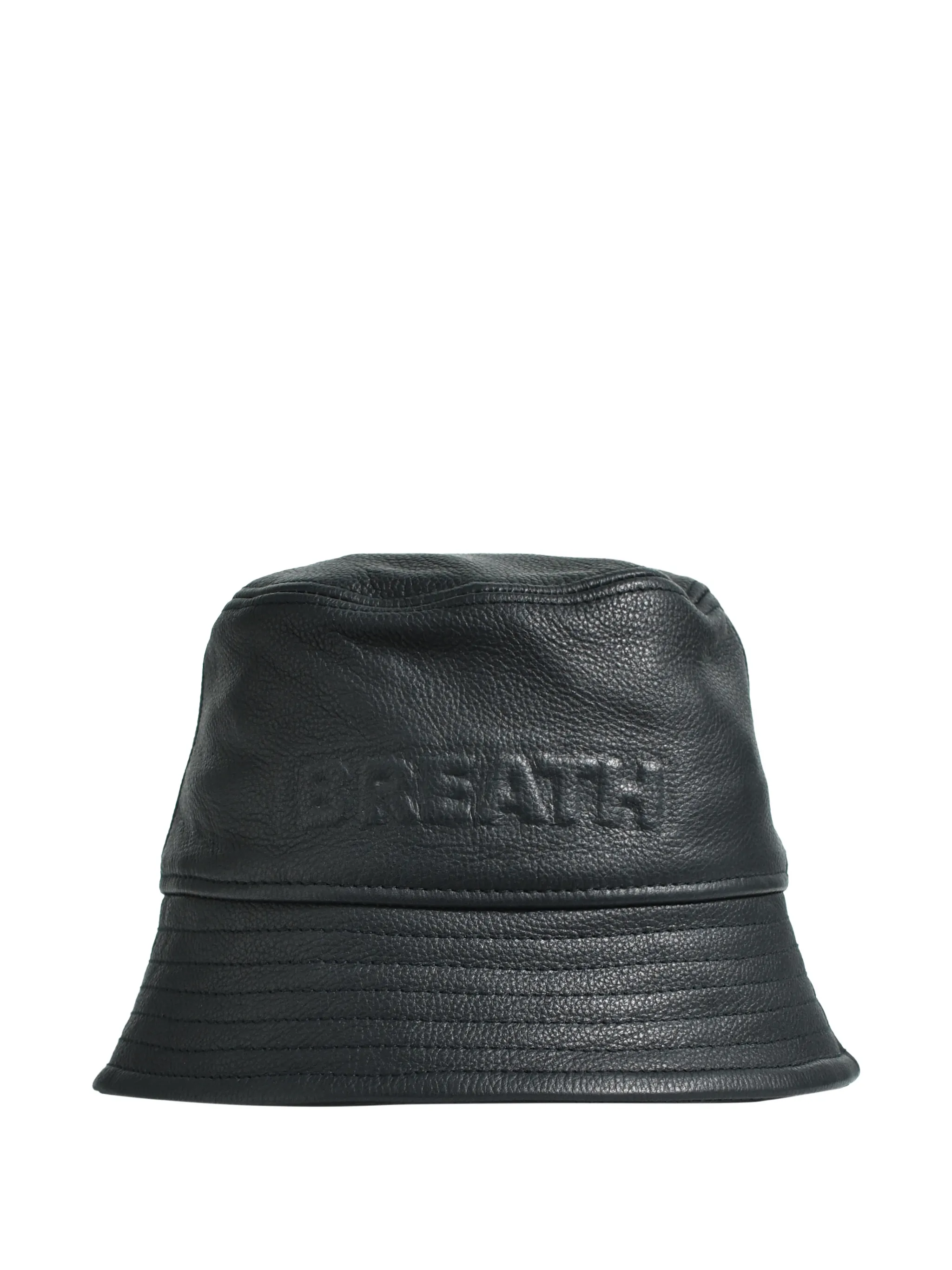 Кожаная панама с тисненым логотипом Breath, черный
Кожаная панама с тисненым логотипом Breath, черный