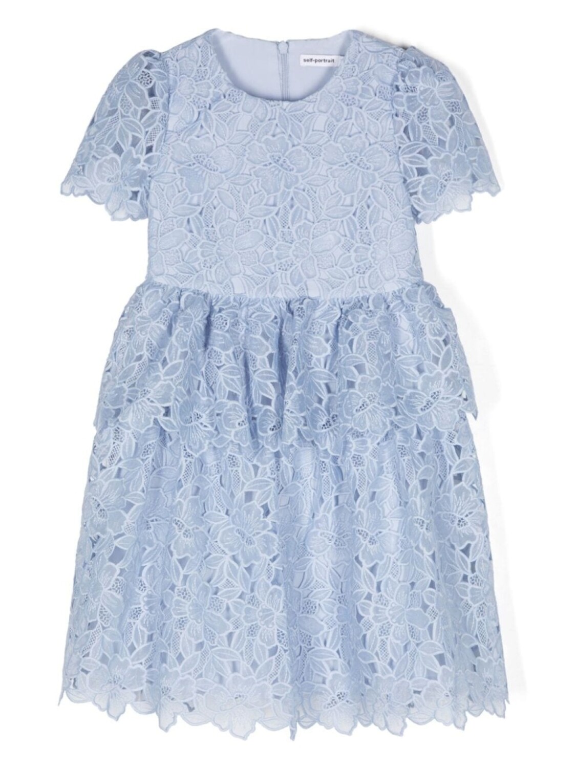 Self-Portrait Kids многоярусное платье с цветочным кружевом, синий
Self-Portrait Kids многоярусное платье с цветочным кружевом, синий