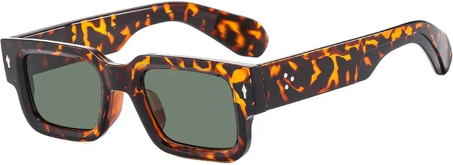 Ретро-солнцезащитные очки для мужчин и женщин, винтажные роскошные солнцезащитные очки с заклепками, модные очки Arrow Shades с защитой от УФ-излучения UV400 TVTBBVV, Leopard Green
Ретро-солнцезащитные очки для мужчин и женщин, винтажные роскошные солнцезащитные очки с заклепками, модные очки Arrow Shades с защитой от УФ-излучения UV400 TVTBBVV, Leopard Green