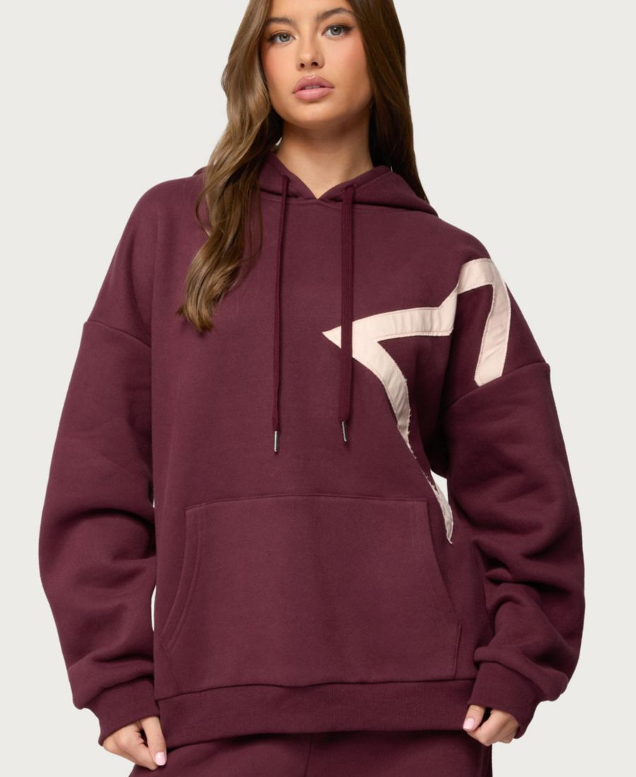 Женская толстовка Starly Oversized Edikted, Burgundy
Женская толстовка Starly Oversized Edikted, Burgundy