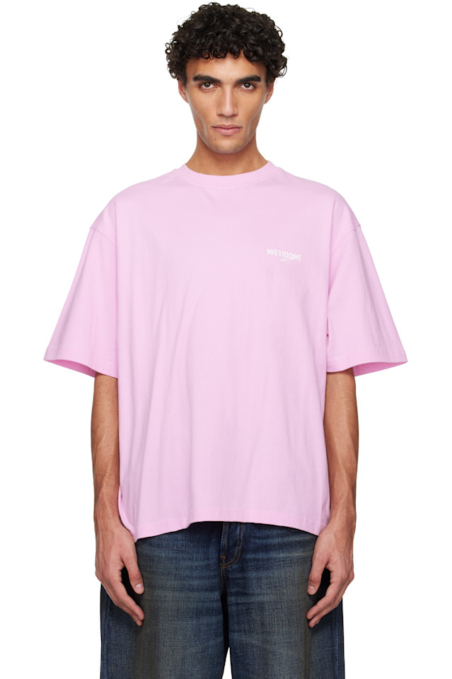 We11Done Розовая футболка с логотипом в виде волны "1506"
We11Done Розовая футболка с логотипом в виде волны "1506"