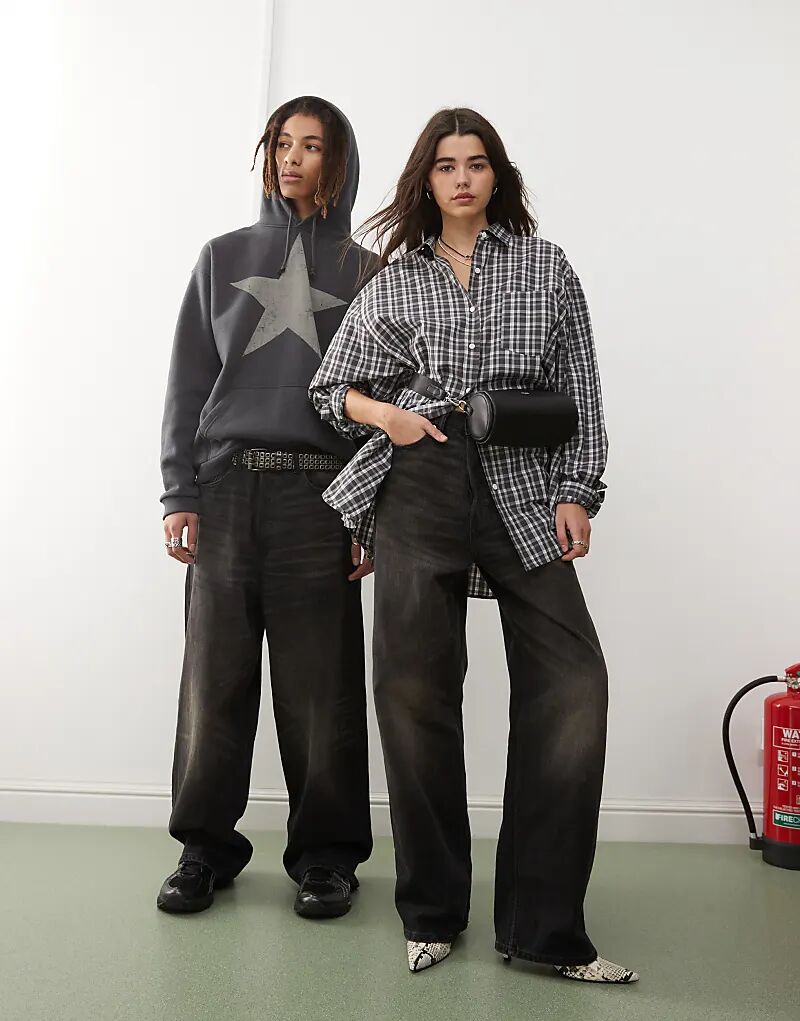 Унисекс Astro с низкой посадкой, свободные мешковатые джинсы черного цвета с эффектом кислотной стирки Weekday
Унисекс Astro с низкой посадкой, свободные мешковатые джинсы черного цвета с эффектом кислотной стирки Weekday