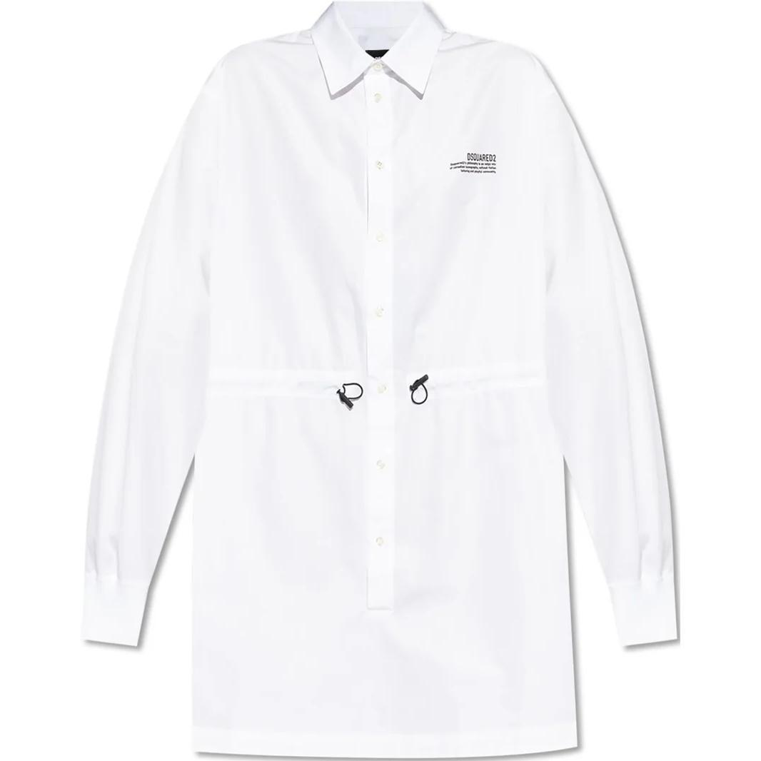 DSQUARED 2 Мини-платье-рубашка с принтом логотипа Dsquared2 и шнурком на талии
DSQUARED 2 Мини-платье-рубашка с принтом логотипа Dsquared2 и шнурком на талии