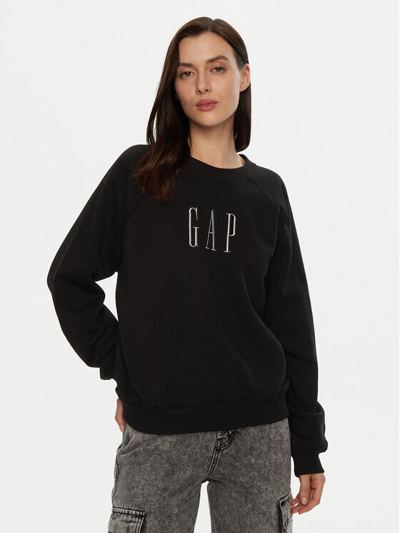 Толстовка свободного кроя Gap, черный
Толстовка свободного кроя Gap, черный