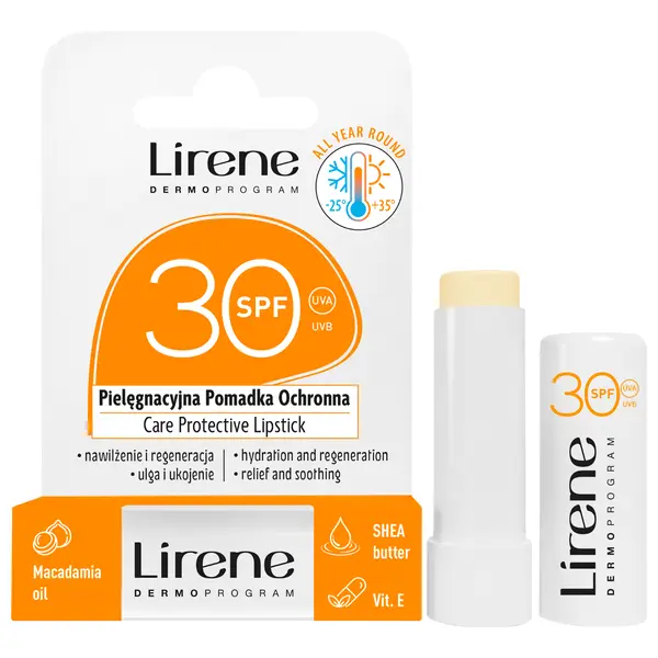 Защитная губная помада с spf30, 4,6 г Lirene
Защитная губная помада с spf30, 4,6 г Lirene