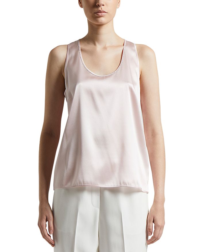 Майка с U-образным вырезом из шелковой смеси Peserico, розовый
Майка с U-образным вырезом из шелковой смеси Peserico, розовый