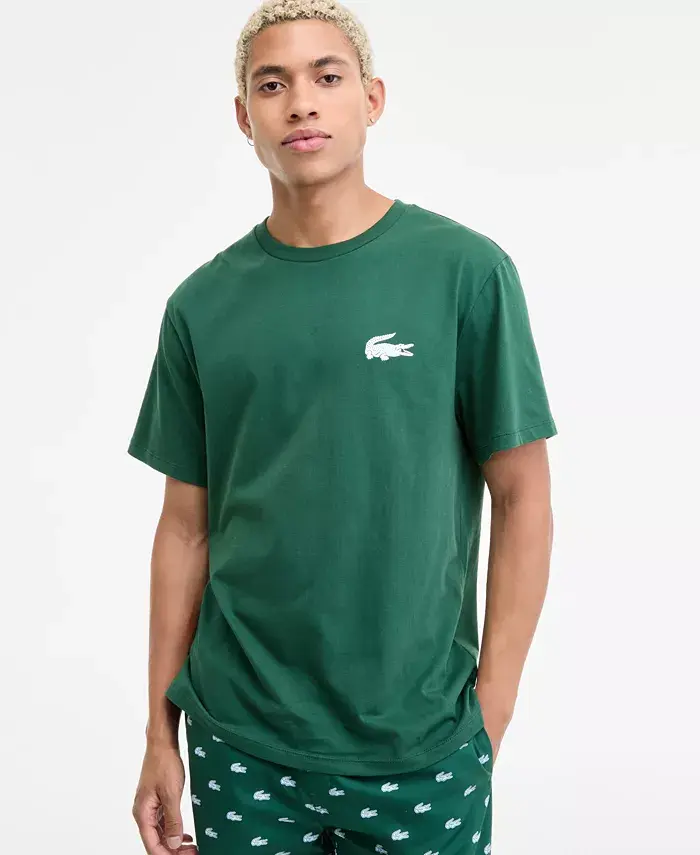 Мужская футболка для сна и отдыха Lacoste, зеленый
Мужская футболка для сна и отдыха Lacoste, зеленый