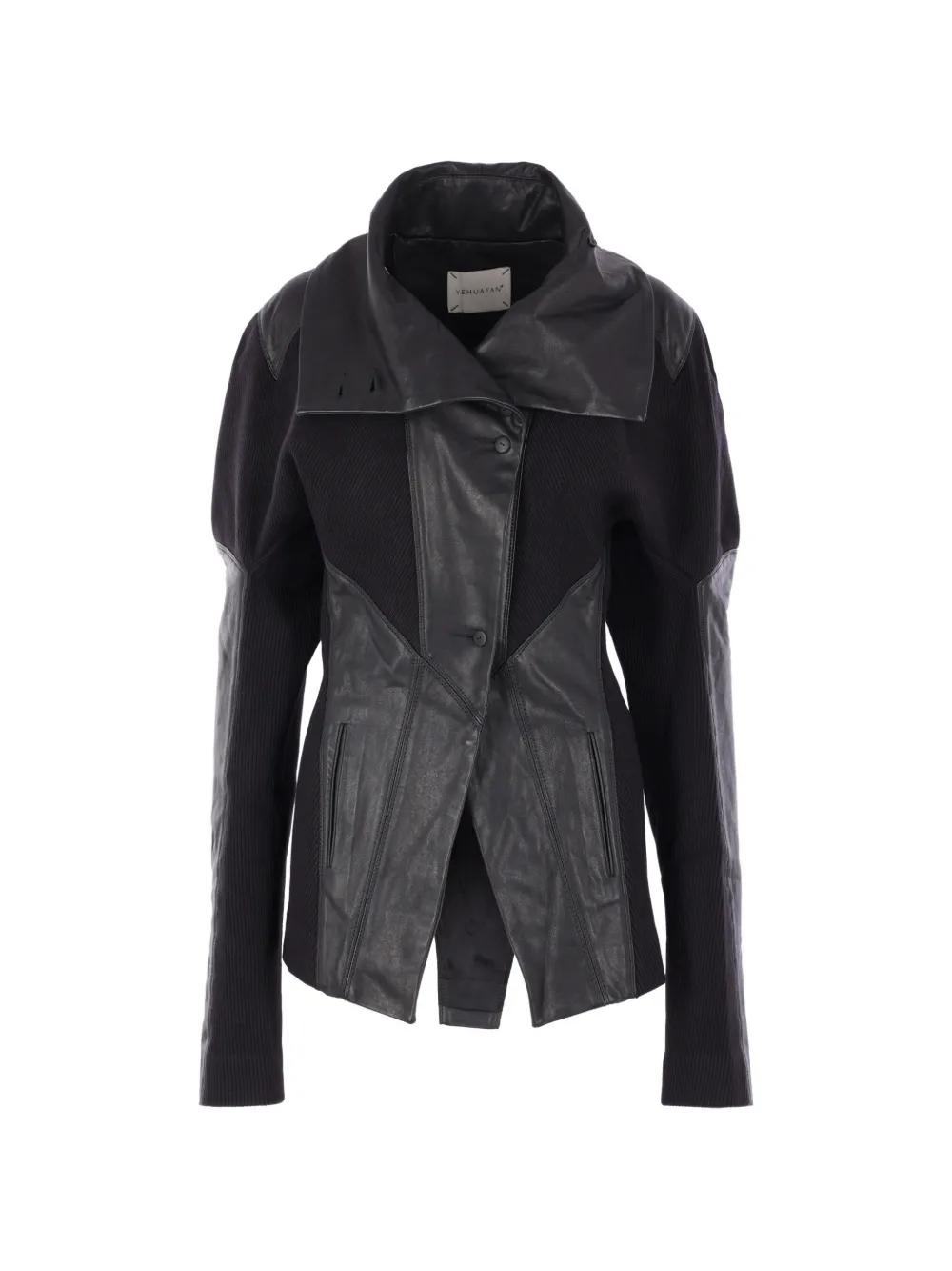 Асимметричный скульптурный жакет Yehuafan, черный
Асимметричный скульптурный жакет Yehuafan, черный