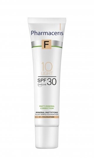 Минеральный матирующий дермо-флюид, Spf 30, легкий 10, 40 мл Pharmaceris, F Matt-Mineral-Correction
Минеральный матирующий дермо-флюид, Spf 30, легкий 10, 40 мл Pharmaceris, F Matt-Mineral-Correction