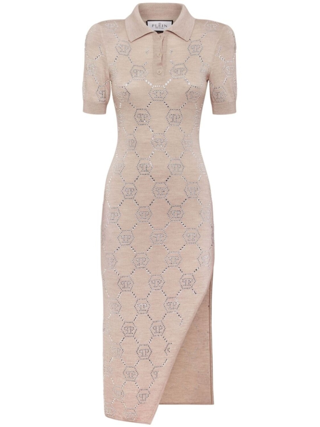 Платье-поло миди с монограммой Philipp Plein, нейтральный цвет
Платье-поло миди с монограммой Philipp Plein, нейтральный цвет