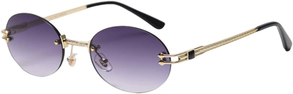 Маленькие овальные солнцезащитные очки с зеркальными линзами для мужчин, защита от УФ-излучения UV400, ретро, без оправы, круглые солнцезащитные очки, винтажные, женские, весна-лето VFDHN, Gold With Grey
Маленькие овальные солнцезащитные очки с зеркальными линзами для мужчин, защита от УФ-излучения UV400, ретро, без оправы, круглые солнцезащитные очки, винтажные, женские, весна-лето VFDHN, Gold With Grey