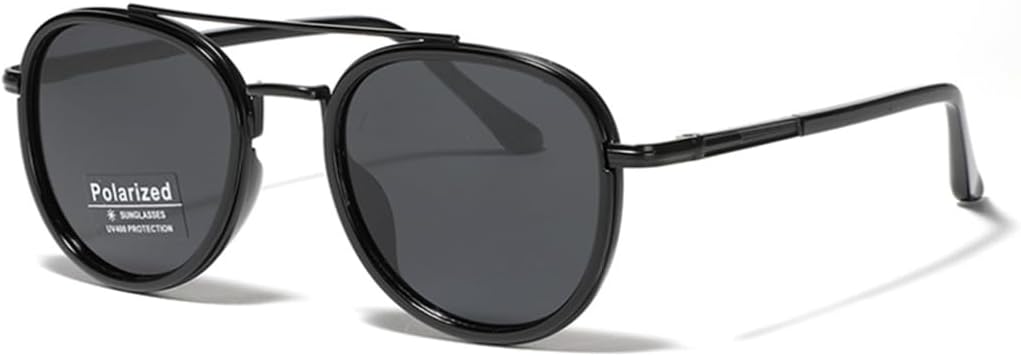 Металлические поляризованные солнцезащитные очки для мужчин с двойной перемычкой Tr90, круглые, для женщин, для вождения, мужские, черные с коричневыми линзами VFDHN, 3
Металлические поляризованные солнцезащитные очки для мужчин с двойной перемычкой Tr90, круглые, для женщин, для вождения, мужские, черные с коричневыми линзами VFDHN, 3