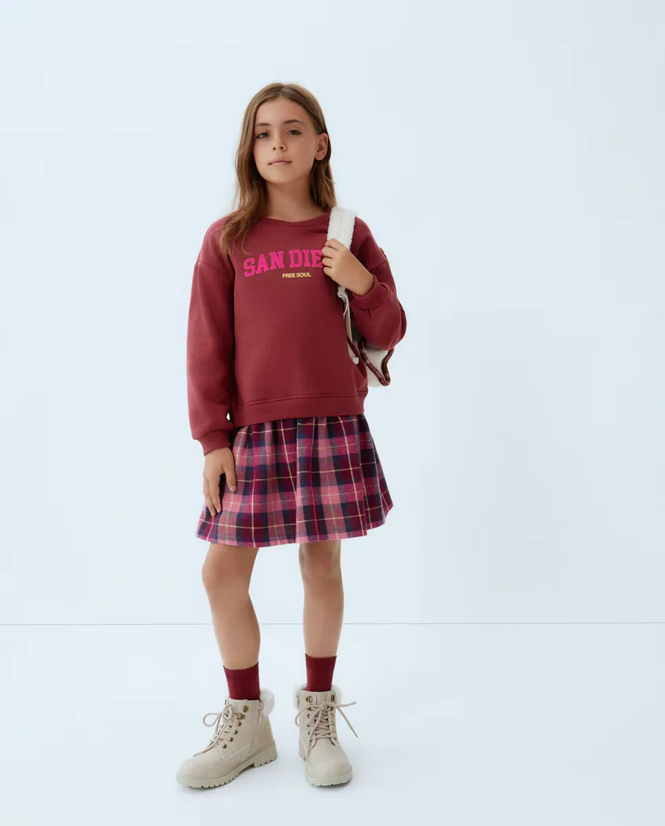 Комбинированное платье для девочки с длинными рукавами Kids El Corte Inglés, бордовый
Комбинированное платье для девочки с длинными рукавами Kids El Corte Inglés, бордовый