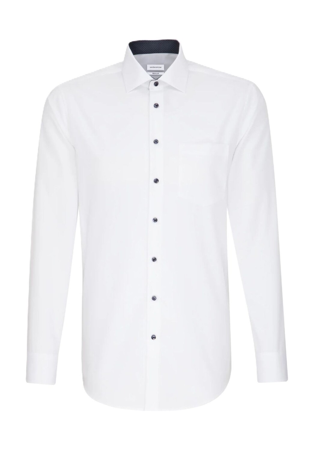 Рубашка деловая, стандартного кроя, длинные рукава, воротник Кент, мужская Seidensticker, белый
Рубашка деловая, стандартного кроя, длинные рукава, воротник Кент, мужская Seidensticker, белый