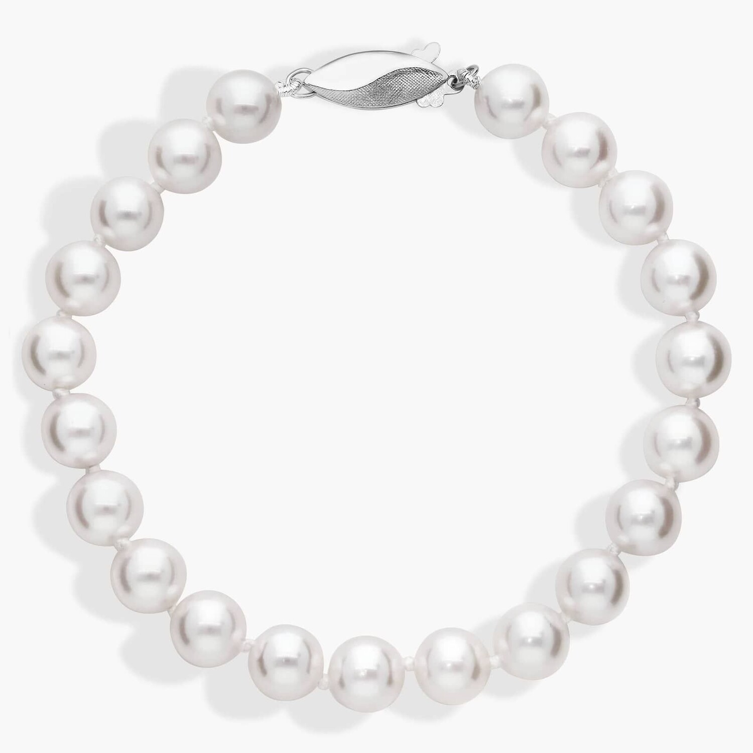 Классический браслет из искусственного жемчуга Акойя 7,5 дюйма из 18-каратного белого золота (7,0-7,5 мм) Blue Nile
Классический браслет из искусственного жемчуга Акойя 7,5 дюйма из 18-каратного белого золота (7,0-7,5 мм) Blue Nile