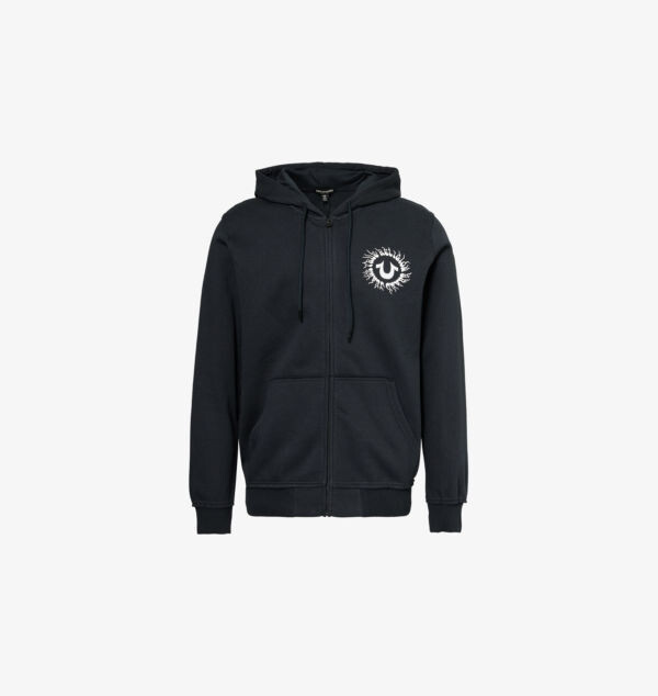 Толстовка с капюшоном из хлопкового трикотажа с аппликацией Blazing Tour на молнии True Religion, цвет phantom
Толстовка с капюшоном из хлопкового трикотажа с аппликацией Blazing Tour на молнии True Religion, цвет phantom