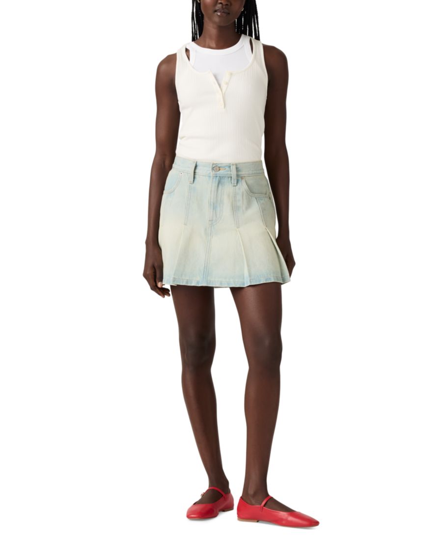 Женская плиссированная джинсовая мини-юбка Levi's, On Blast Skirt
Женская плиссированная джинсовая мини-юбка Levi's, On Blast Skirt