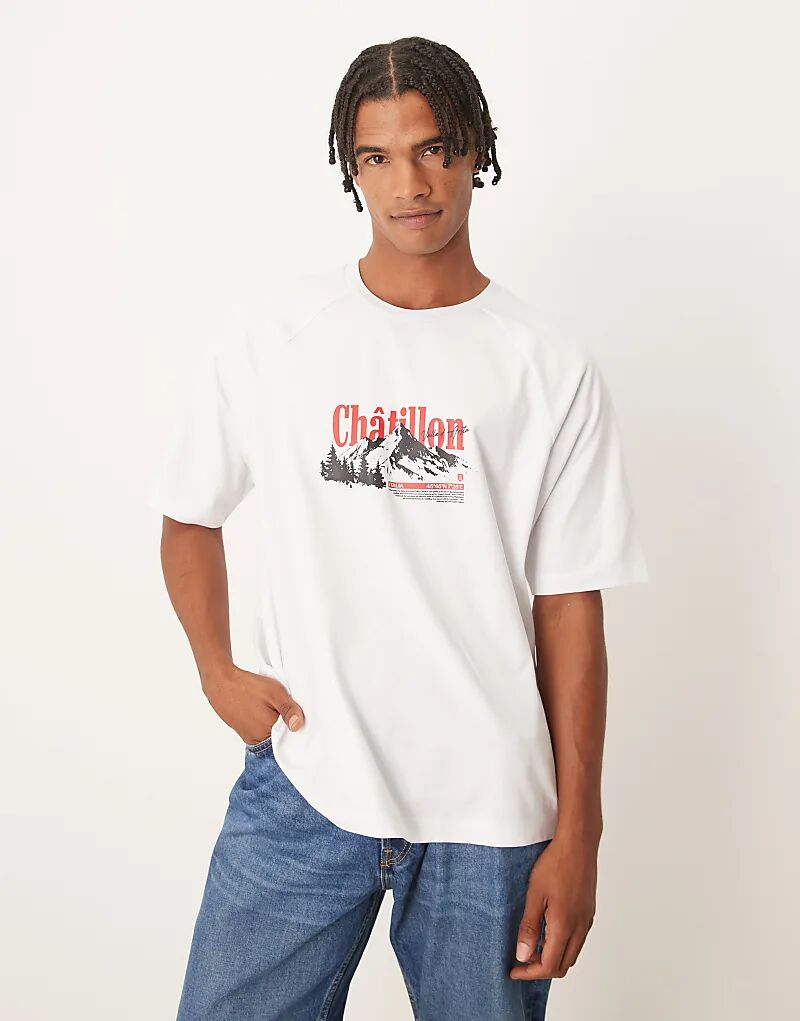 Свободная футболка ASOS DESIGN с принтом гор белого цвета
Свободная футболка ASOS DESIGN с принтом гор белого цвета