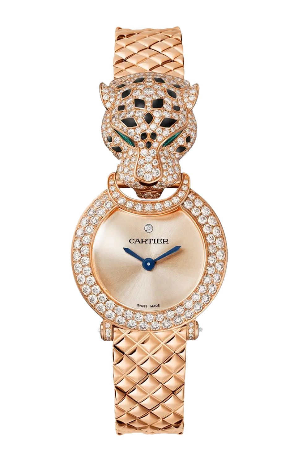 Пантера картье, розовое золото, бриллианты, изумруд, кварц - hpi01730 CARTIER
Пантера картье, розовое золото, бриллианты, изумруд, кварц - hpi01730 CARTIER