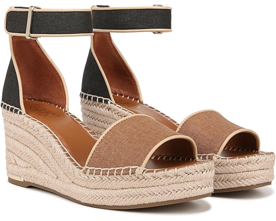 Сандалии Franco Sarto Clemens Jute Wrapped Espadrille Wedge Heel, цвет Tan/Black Fabric
Сандалии Franco Sarto Clemens Jute Wrapped Espadrille Wedge Heel, цвет Tan/Black Fabric