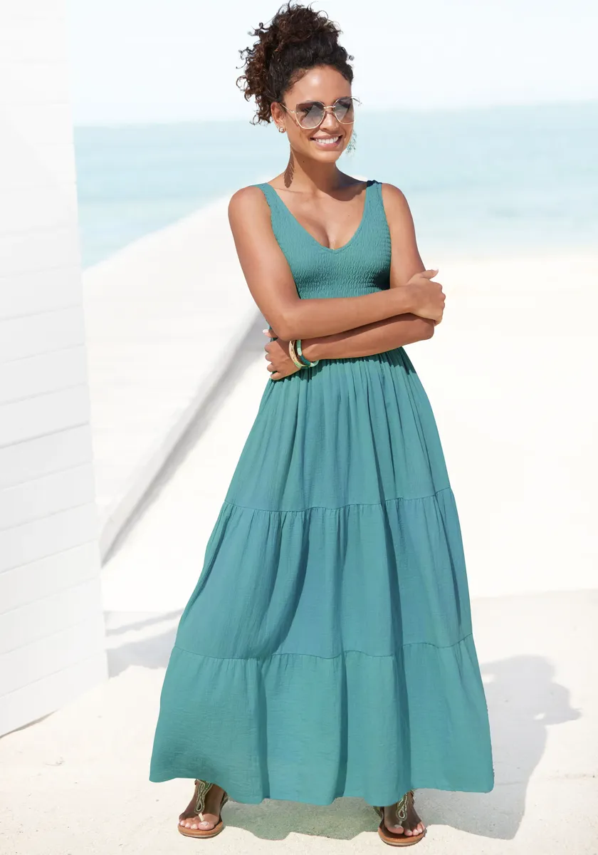 Платье макси Beachtime, летнее платье из тканого хлопка с многоярусной юбкой, цвет Eukalyptus
Платье макси Beachtime, летнее платье из тканого хлопка с многоярусной юбкой, цвет Eukalyptus