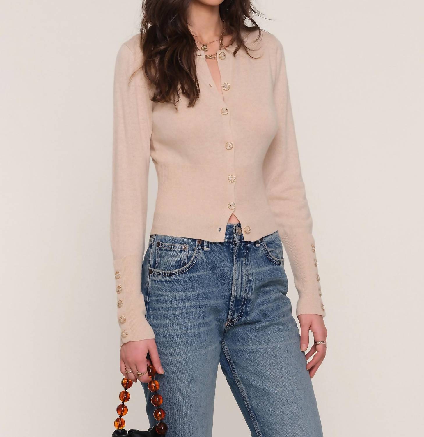 Кардиган с пуговицами спереди бежевый Heartloom
Кардиган с пуговицами спереди бежевый Heartloom