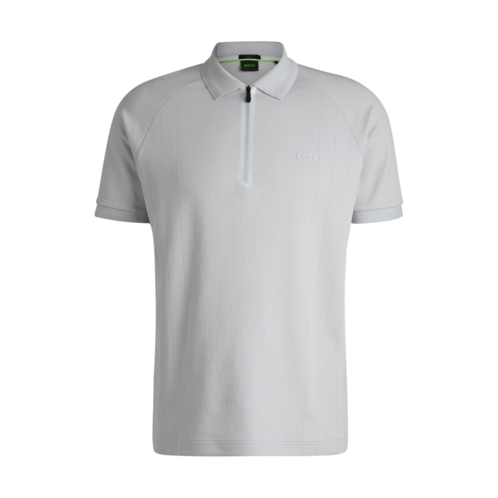 Рубашка поло из эластичной ткани с капельной иглой BOSS, светло-серый
Рубашка поло из эластичной ткани с капельной иглой BOSS, светло-серый