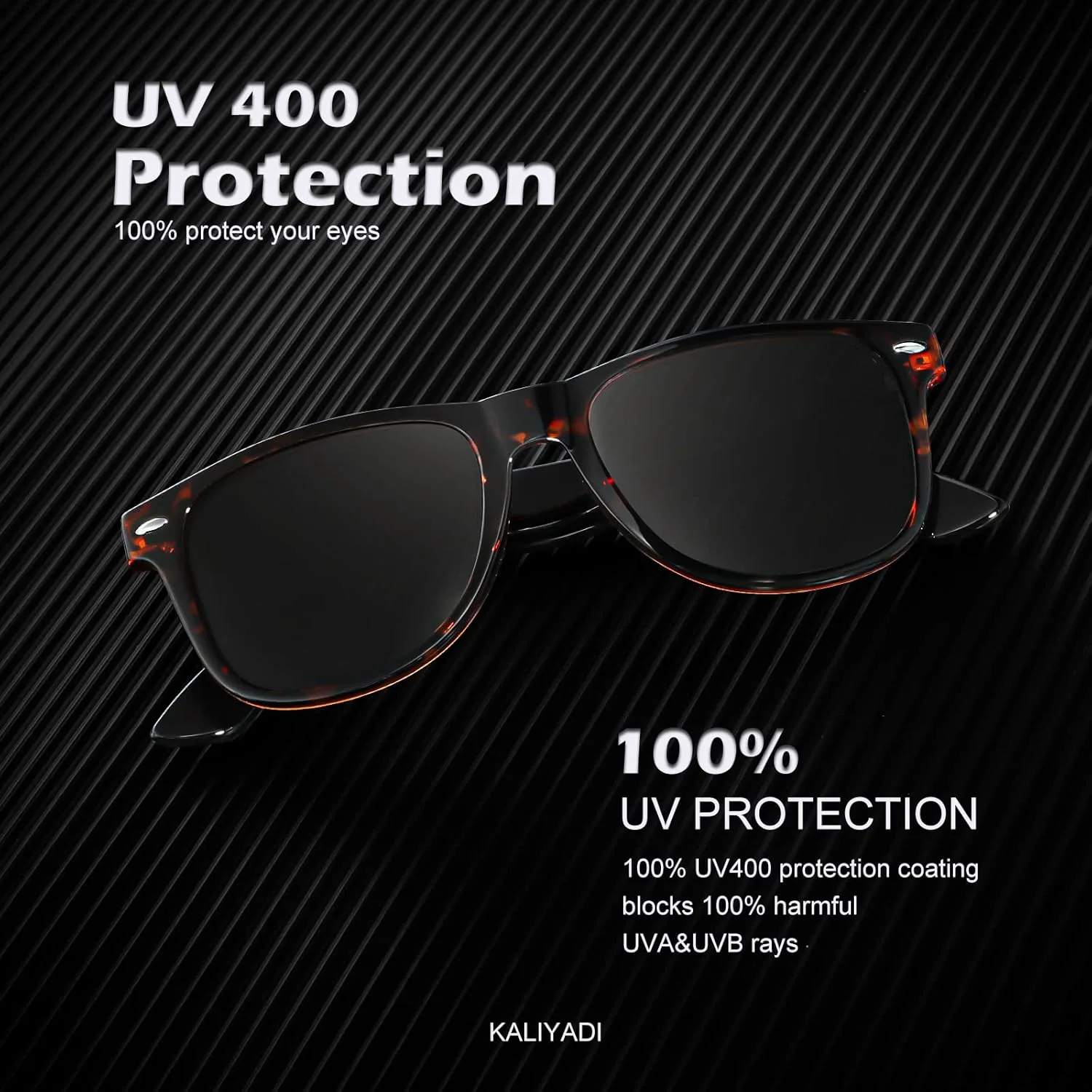 Поляризованные солнцезащитные очки KALIYADI для мужчин и женщин, матовые линзы, цветные зеркальные линзы, защита от УФ-излучения (3 шт.), Black/Tortoise Black/Brown
Поляризованные солнцезащитные очки KALIYADI для мужчин и женщин, матовые линзы, цветные зеркальные линзы, защита от УФ-излучения (3 шт.), Black/Tortoise Black/Brown