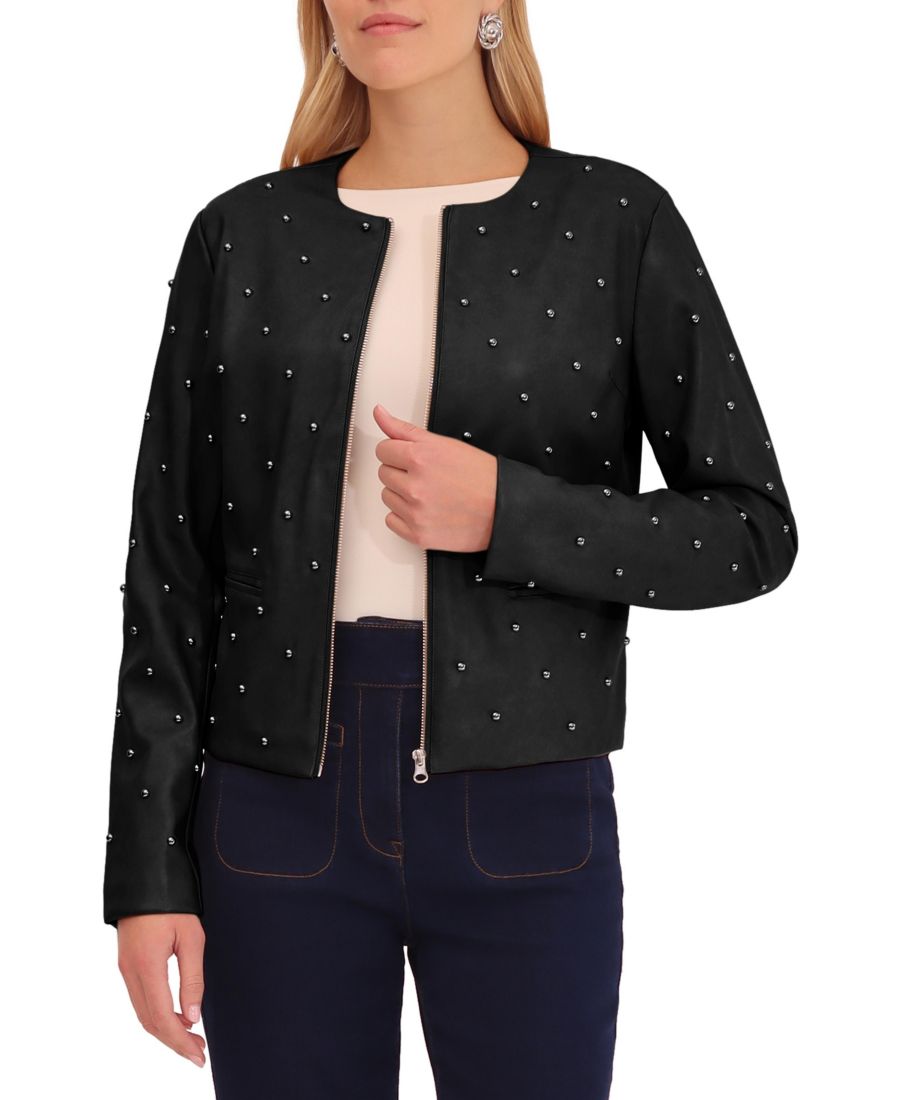 Женская куртка из искусственной кожи с заклепками Bagatelle Collection, Black
Женская куртка из искусственной кожи с заклепками Bagatelle Collection, Black