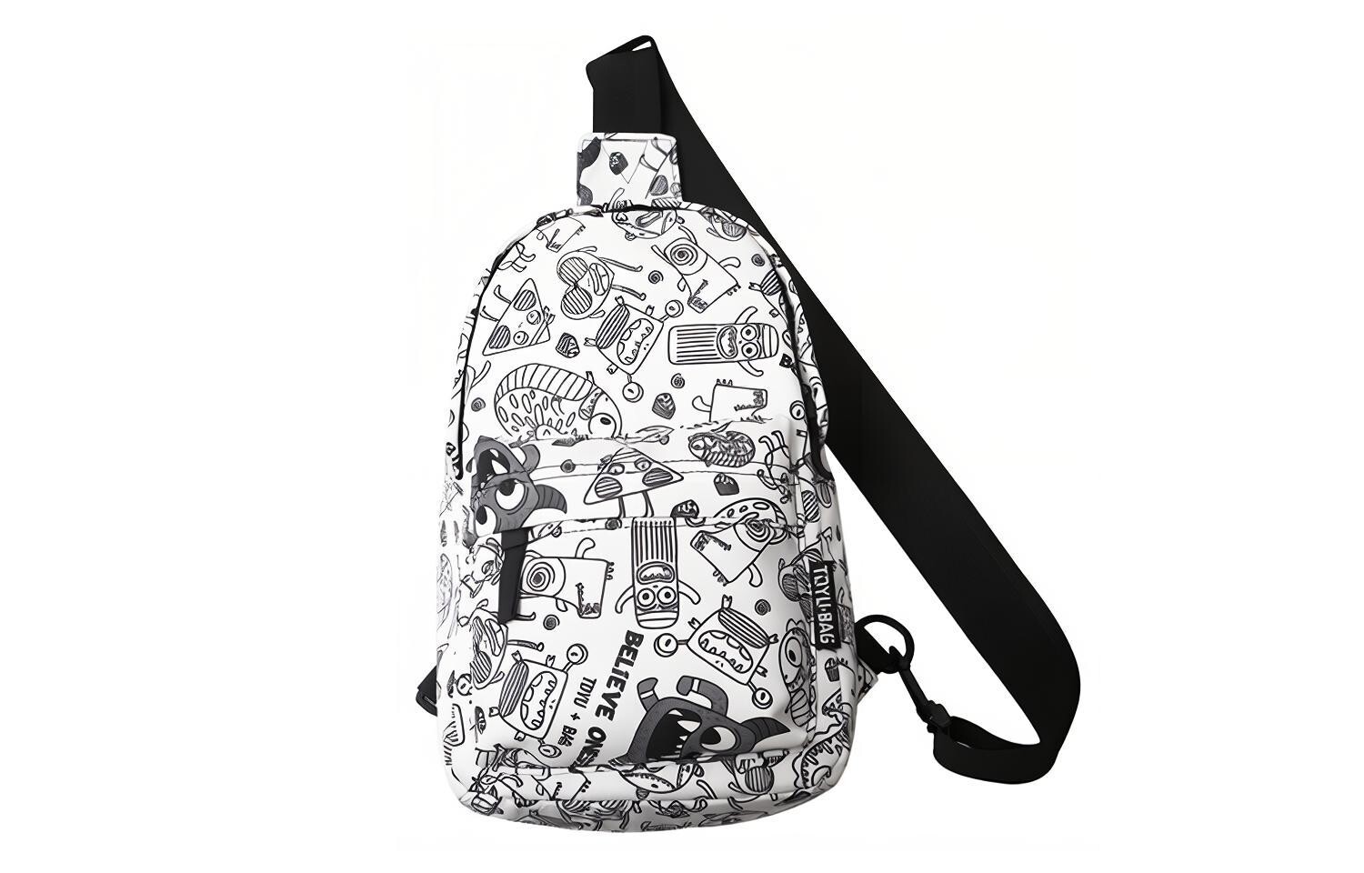 Сумка через плечо унисекс Gky, Белый 
Сумка через плечо унисекс Gky, Белый