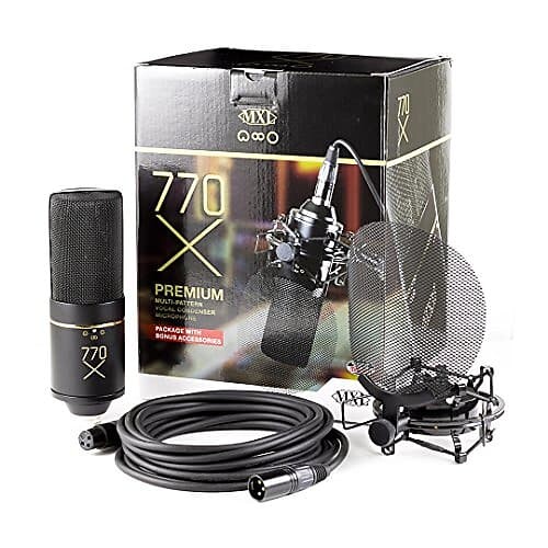 Конденсаторный микрофон MXL 770X Multi-Pattern Vocal Condenser Microphone
Конденсаторный микрофон MXL 770X Multi-Pattern Vocal Condenser Microphone