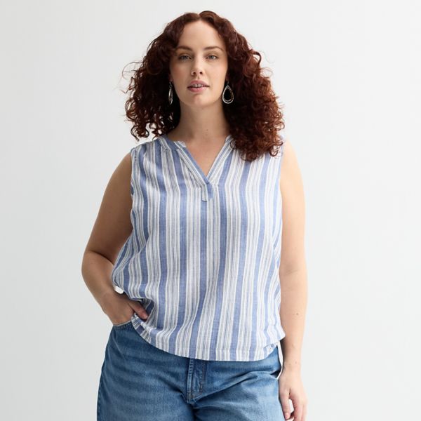 Просторная мягкая блуза из марли Sonoma Goods For Life, синий
Просторная мягкая блуза из марли Sonoma Goods For Life, синий