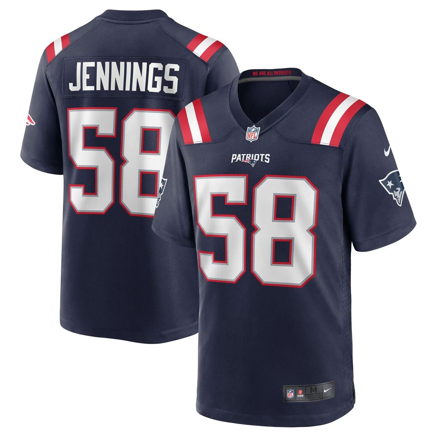 Мужское игровое джерси Anfernee Jennings Navy New England Patriots Team Game Nike
Мужское игровое джерси Anfernee Jennings Navy New England Patriots Team Game Nike