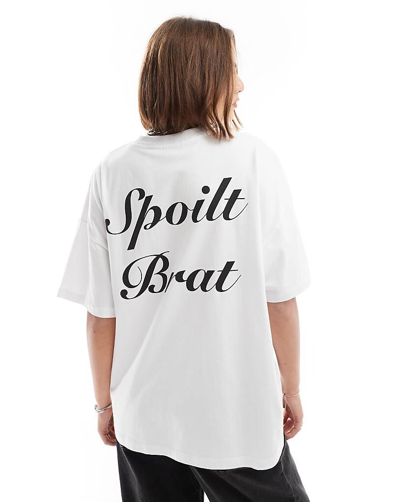 COLLUSION – Футболка Oversize с надписью «Spoilt Brat»-Grafikprint 
COLLUSION – Футболка Oversize с надписью «Spoilt Brat»-Grafikprint