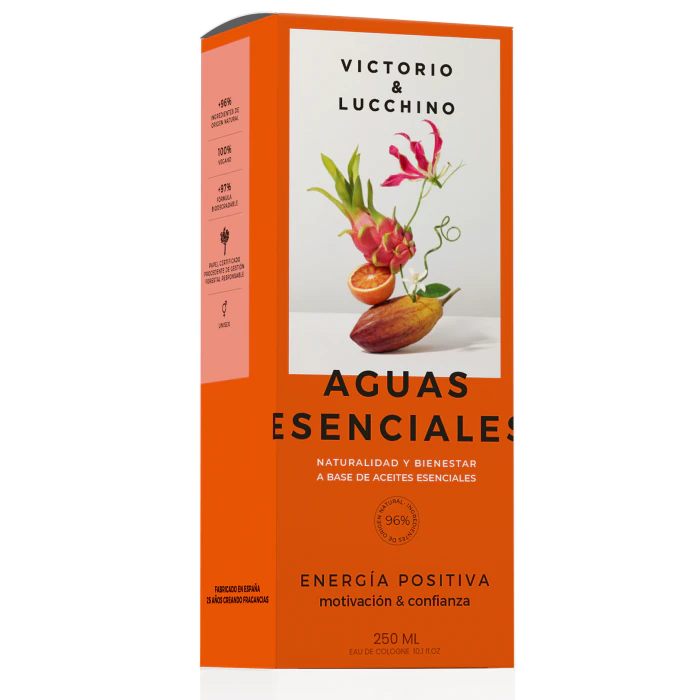 Женская туалетная вода Aguas Esenciales Energía Positiva EDC Victorio & Lucchino, 250 ml
Женская туалетная вода Aguas Esenciales Energía Positiva EDC Victorio & Lucchino, 250 ml