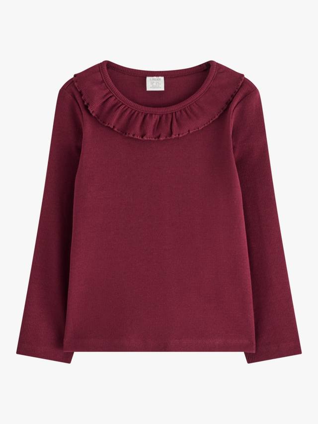 Детская блузка с длинными рукавами и рюшами из хлопковой смеси Lindex, Dusty Red
Детская блузка с длинными рукавами и рюшами из хлопковой смеси Lindex, Dusty Red