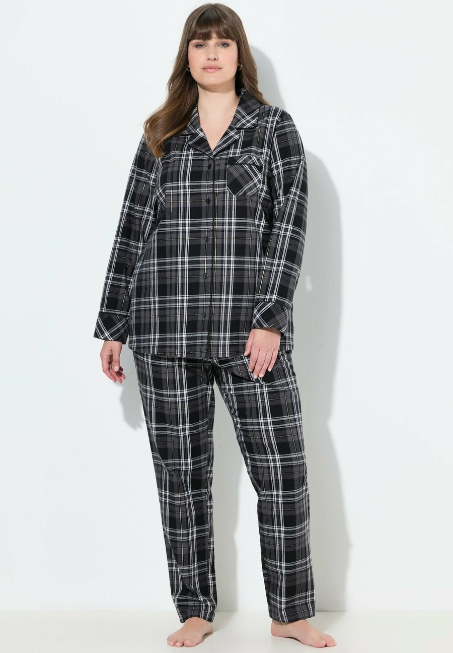 Пижамный комплект Ulla Popken PLAID BUTTON FRONT SET, Black
Пижамный комплект Ulla Popken PLAID BUTTON FRONT SET, Black