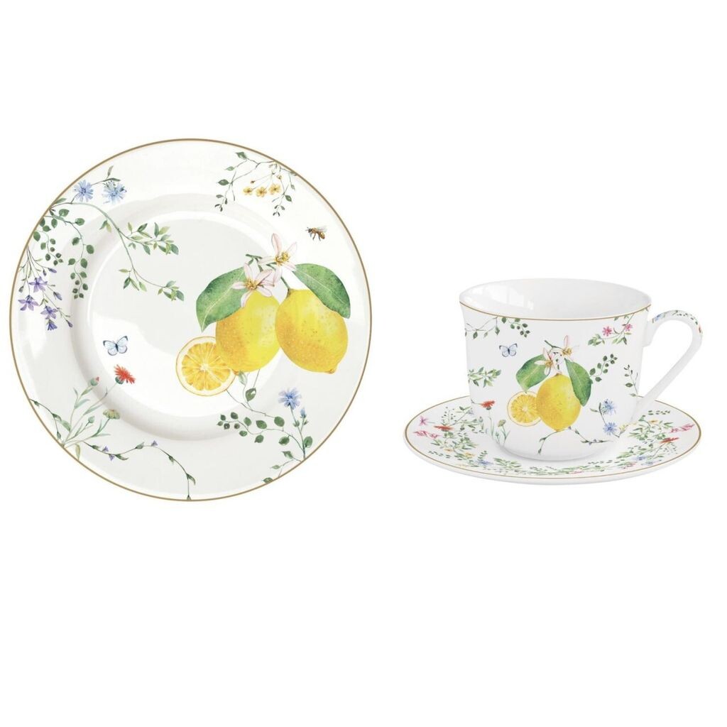 18 штук Кофейный сервиз FLEURS ET CITRONS лимоны белый желтый из фарфора Easy Life
18 штук Кофейный сервиз FLEURS ET CITRONS лимоны белый желтый из фарфора Easy Life