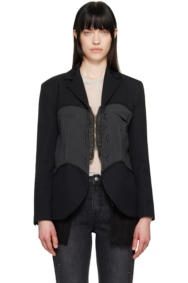 Жакет с корсетной вставкой Andersson Bell, черный 
Жакет с корсетной вставкой Andersson Bell, черный