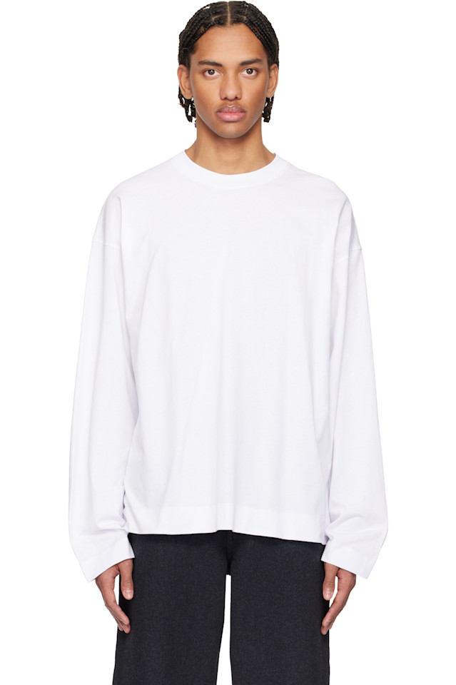 Футболка со спущенными плечами Dries Van Noten, белый
Футболка со спущенными плечами Dries Van Noten, белый