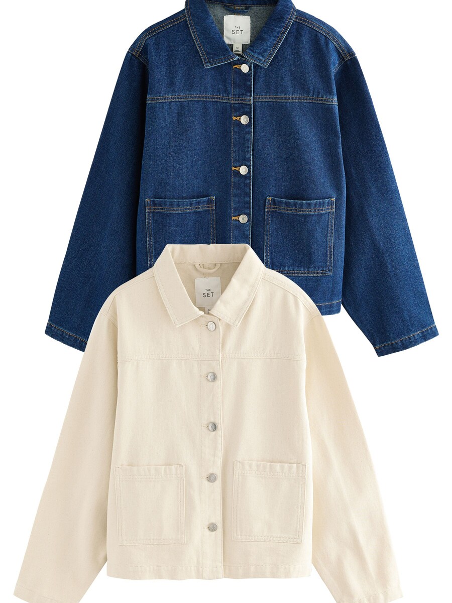 Куртка межсезонная The Set, экрю/темно-синий
Куртка межсезонная The Set, экрю/темно-синий