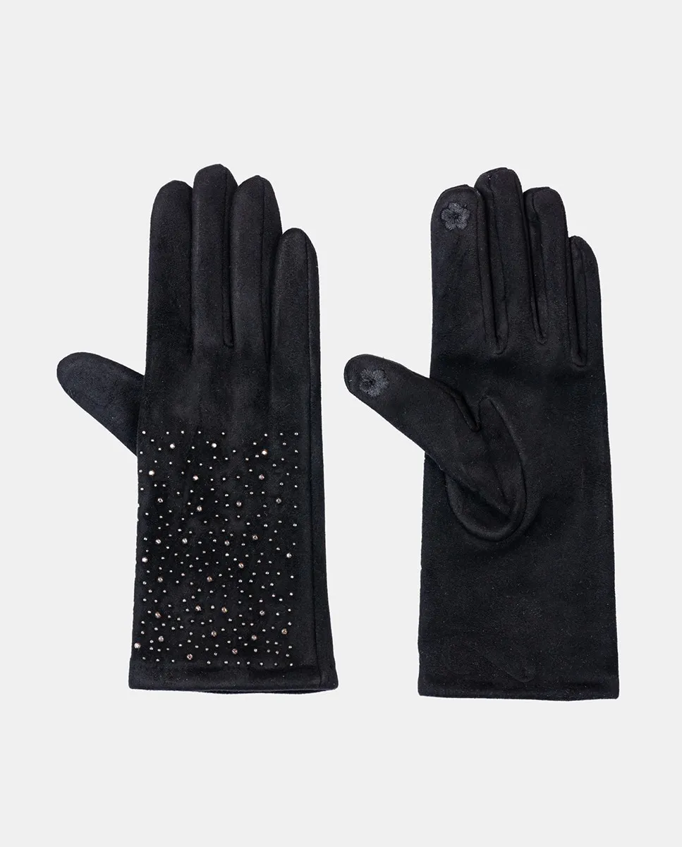 Перчатки из замши с заклепками Santacana, черный
Перчатки из замши с заклепками Santacana, черный
