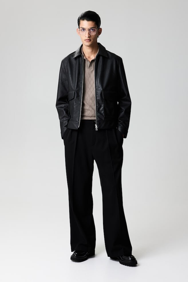 Куртка с покрытием стандартной посадки H&M, черный
Куртка с покрытием стандартной посадки H&M, черный