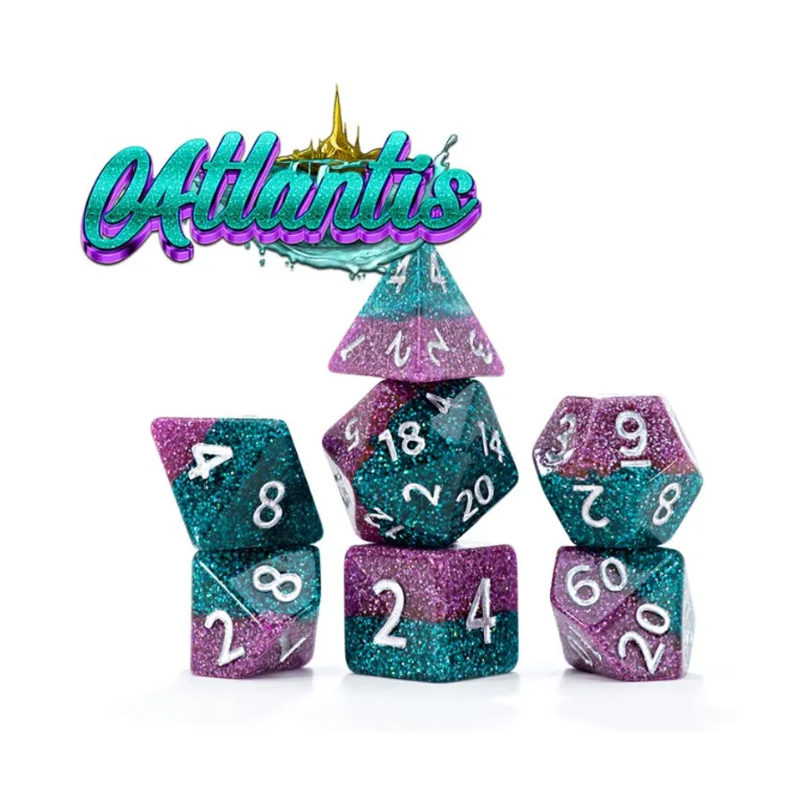 Полимерный набор с блестками-бомбами — Атлантида (7), Miscellaneous Dice & Accessories (Gate Keeper Games) 
Полимерный набор с блестками-бомбами — Атлантида (7), Miscellaneous Dice & Accessories (Gate Keeper Games)